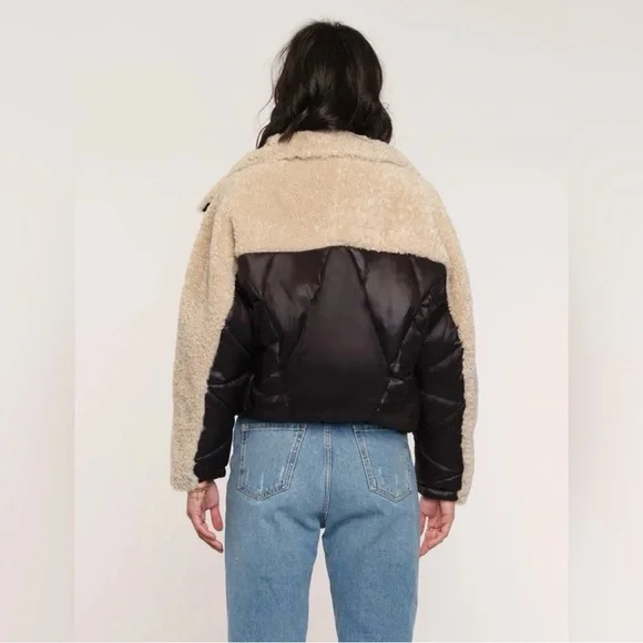 NWOT Heartloom Solas Puffer Sherpa coat - Picture 4 of 8